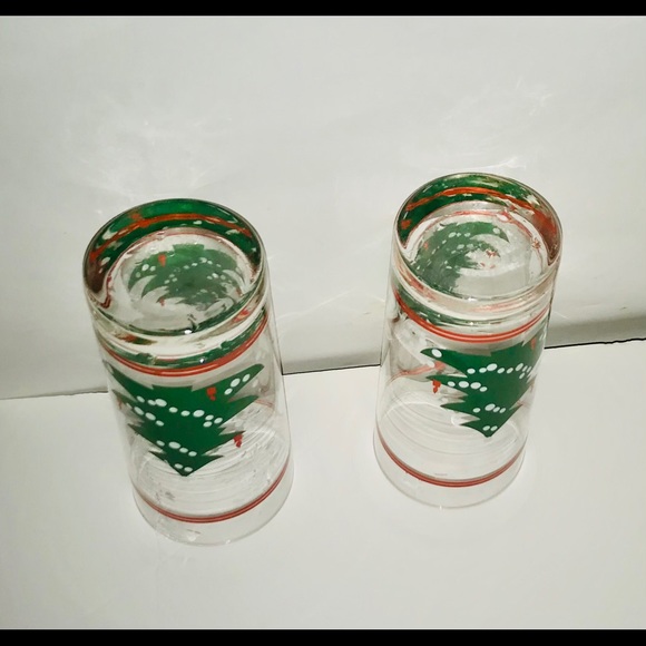 Two New Christmas Tree Drinking Glasses 6” High - Picture 6 of 16